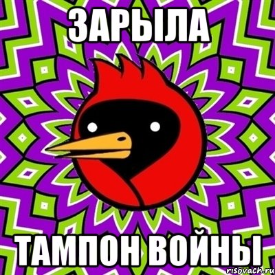 зарыла тампон войны, Мем Омская птица