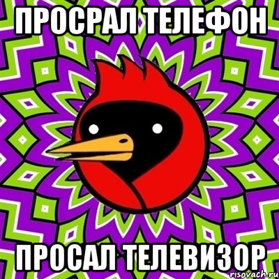 просрал телефон просал телевизор, Мем Омская птица