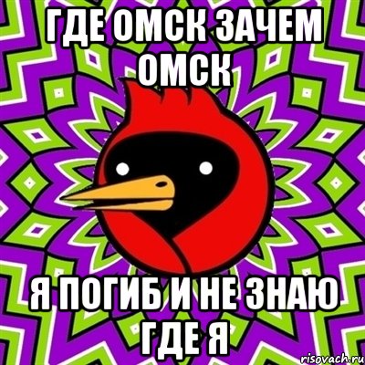где омск зачем омск я погиб и не знаю где я, Мем Омская птица