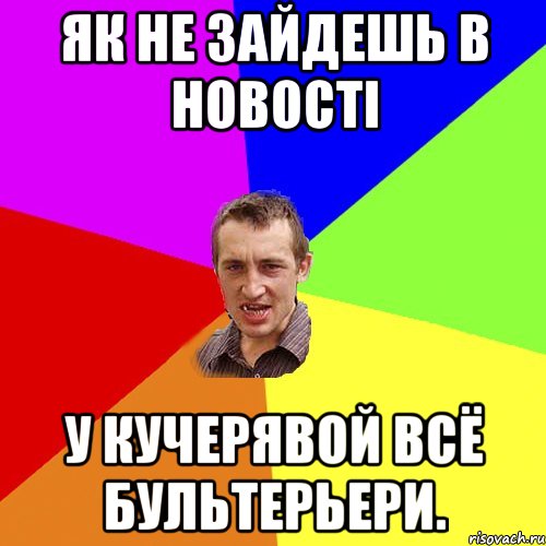 як не зайдешь в новості у кучерявой всё бультерьери., Мем Чоткий паца