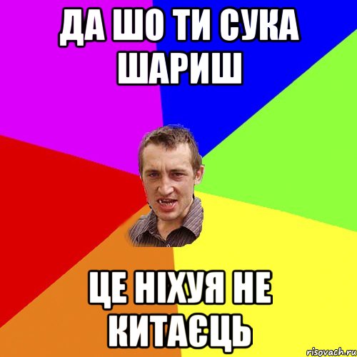 да шо ти сука шариш це ніхуя не китаєць, Мем Чоткий паца