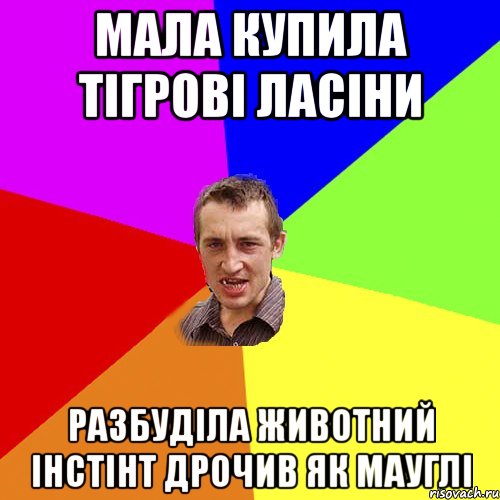 мала купила тігрові ласіни разбуділа животний інстінт дрочив як мауглі, Мем Чоткий паца