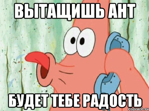 вытащишь ант будет тебе радость