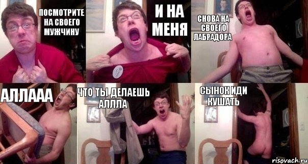 посмотрите на своего мужчину и на меня снова на своего лабрадора аллааа что ты делаешь аллла СЫНОК ИДИ КУШАТЬ