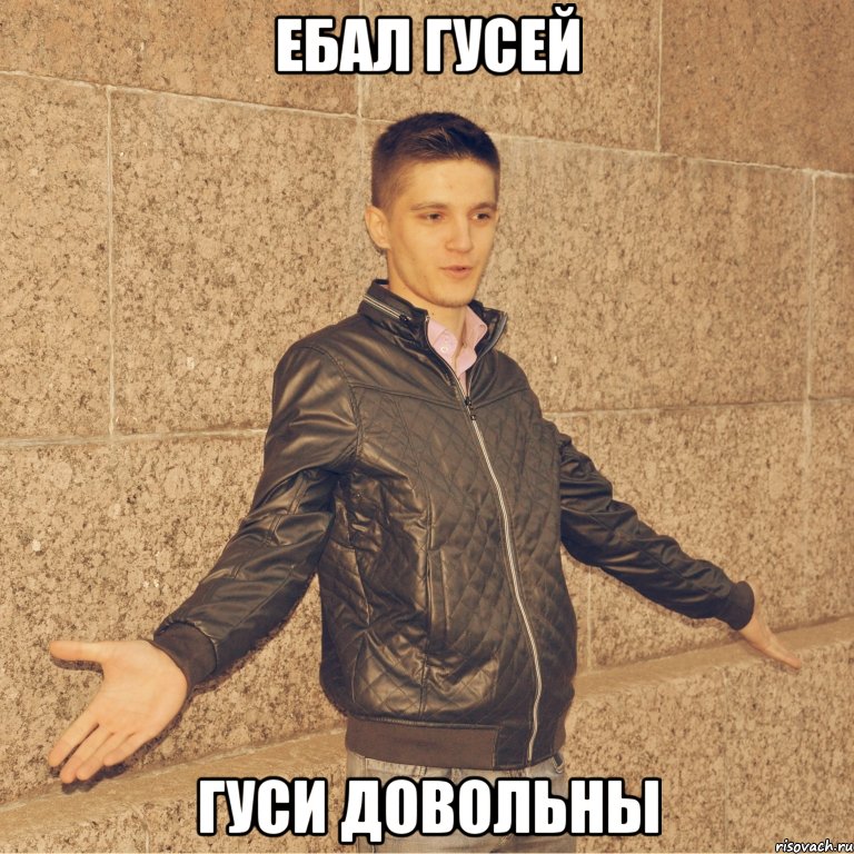 ебал гусей гуси довольны