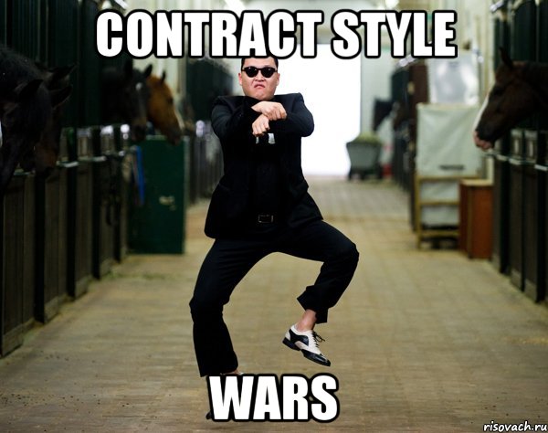 contract style wars, Мем PSY