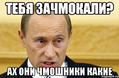 тебя зачмокали? ах они чмошники какие, Мем путин