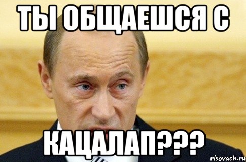 ты общаешся с кацалап???, Мем путин