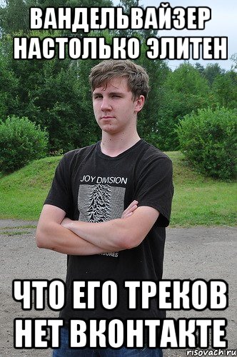 вандельвайзер настолько элитен что его треков нет вконтакте