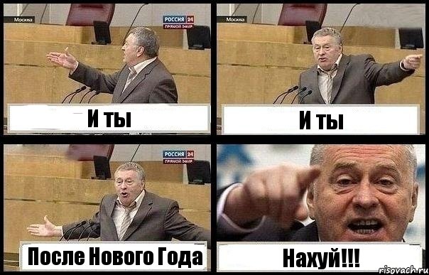 И ты И ты После Нового Года Нахуй!!!, Комикс с Жириновским