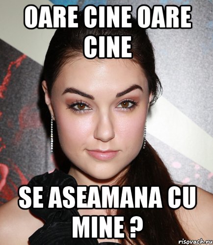 oare cine oare cine se aseamana cu mine ?, Мем  Саша Грей улыбается