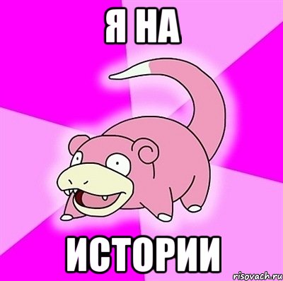 я на истории, Мем слоупок
