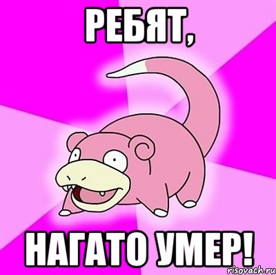 ребят, нагато умер!, Мем слоупок