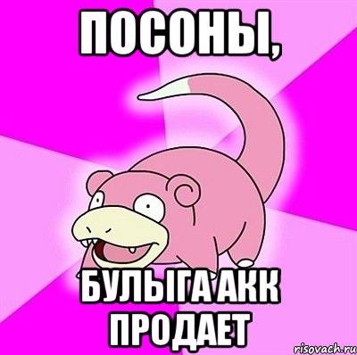 посоны, булыга акк продает, Мем слоупок