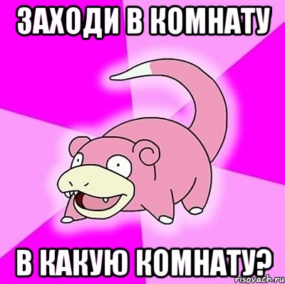 заходи в комнату в какую комнату?, Мем слоупок