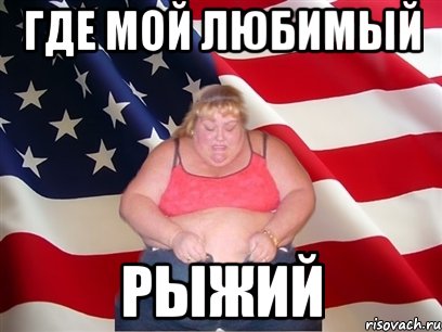 где мой любимый рыжий, Мем Толстая американка