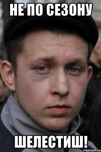 не по сезону шелестиш!