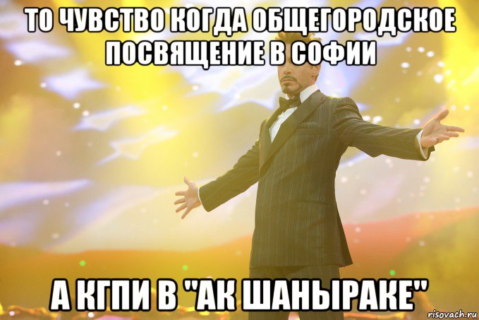 то чувство когда общегородское посвящение в софии а кгпи в "ак шаныраке", Мем Тони Старк (Роберт Дауни младший)