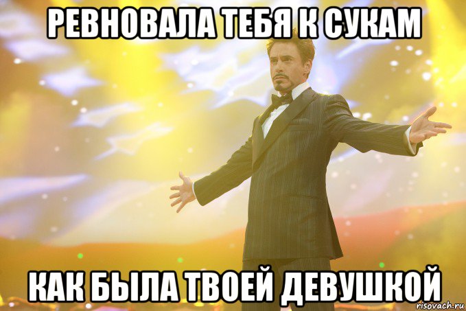 ревновала тебя к сукам как была твоей девушкой, Мем Тони Старк (Роберт Дауни младший)