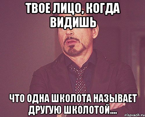 твое лицо, когда видишь что одна школота называет другую школотой...., Мем твое выражение лица