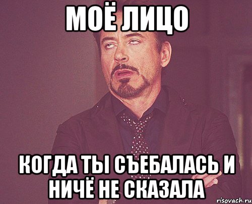 моё лицо когда ты съебалась и ничё не сказала, Мем твое выражение лица
