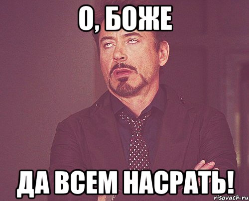 о, боже да всем насрать!, Мем твое выражение лица