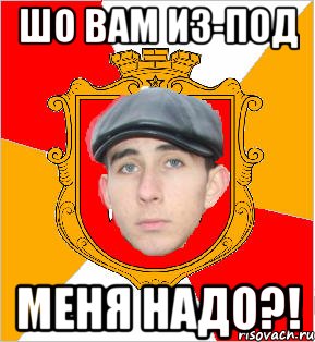 шо вам из-под меня надо?!