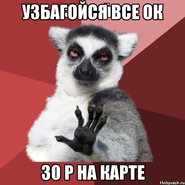 узбагойся все ок 30 р на карте, Мем Узбагойзя