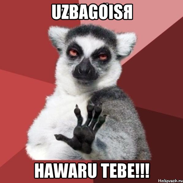 uzbagoisя hawaru tebe!!!, Мем Узбагойзя