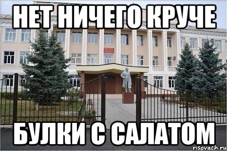 нет ничего круче булки с салатом