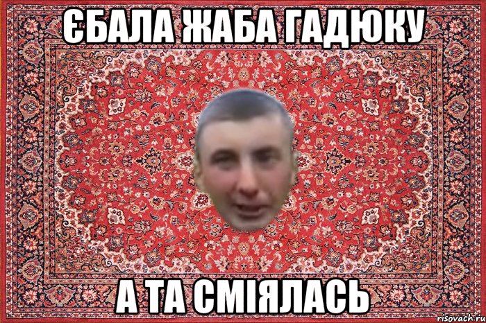 єбала жаба гадюку а та сміялась