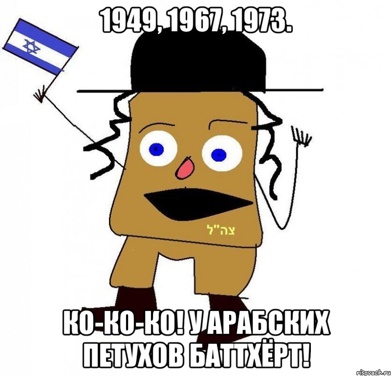 1949, 1967, 1973. ко-ко-ко! у арабских петухов баттхёрт!, Мем  ватник сионист