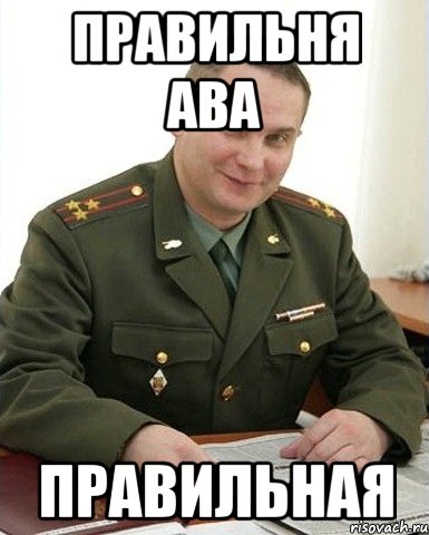 правильня ава правильная, Мем Военком (полковник)