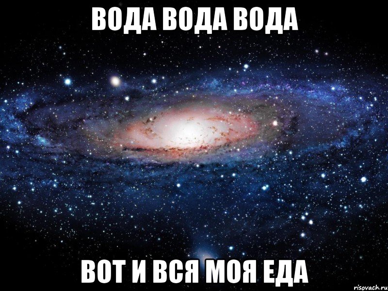 вода вода вода вот и вся моя еда, Мем Вселенная