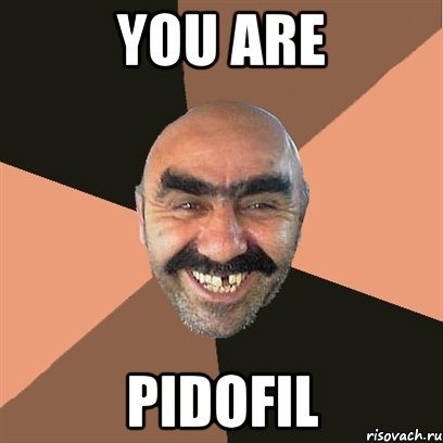 you are pidofil, Мем Я твой дом труба шатал