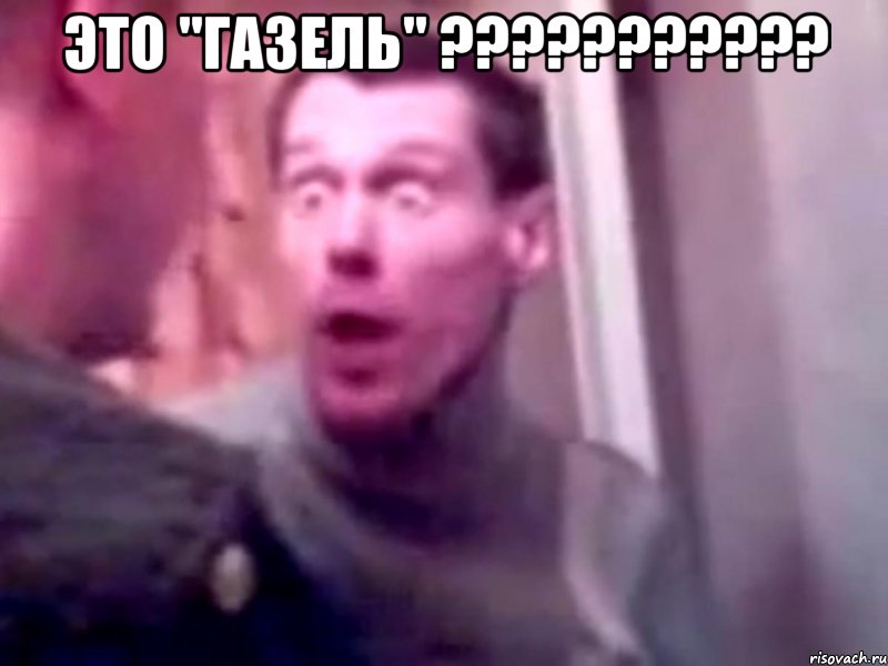 это "газель" ??? , Мем Запили