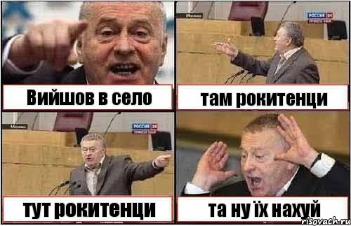 Вийшов в село там рокитенци тут рокитенци та ну їх нахуй, Комикс жиреновский