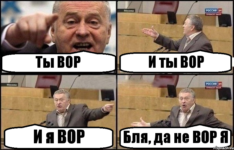 Ты ВОР И ты ВОР И я ВОР Бля, да не ВОР Я, Комикс Жириновский