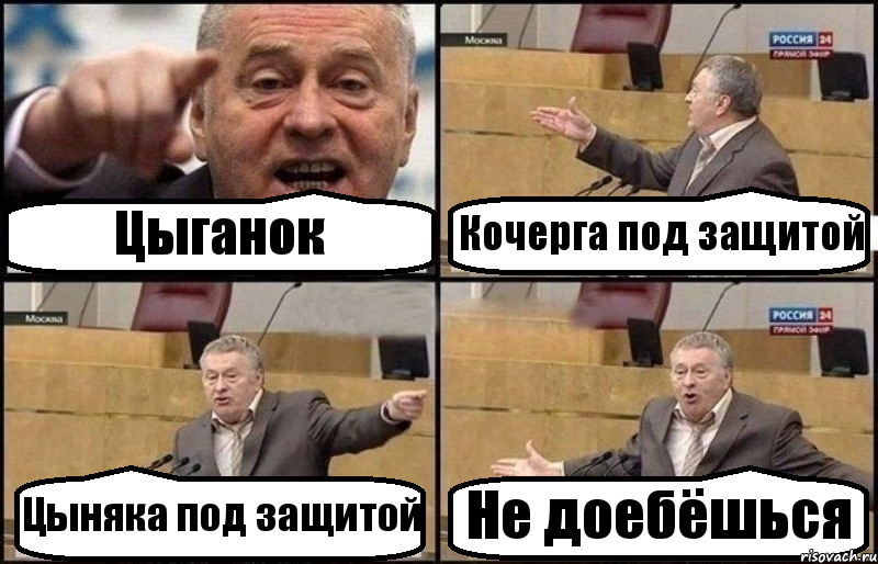Цыганок Кочерга под защитой Цыняка под защитой Не доебёшься