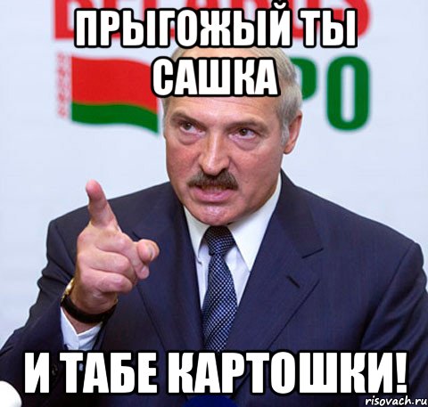 Прыгожый ты сашка И табе картошки!, Мем Лукашенко указывает пальцем