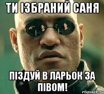 Ти ізбраний Саня Піздуй в ларьок за півом!, Мем  а что если я скажу тебе