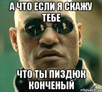 А что если я скажу тебе Что ты пиздюк конченый, Мем  а что если я скажу тебе