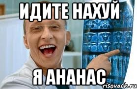 идите нахуй я ананас, Мем    Быков ржет