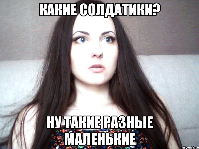 какие солдатики? ну такие разные маленькие, Мем Алиса