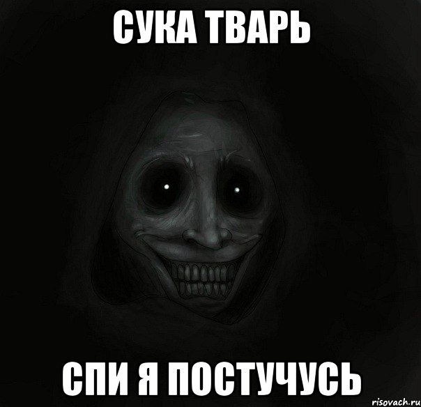 сука тварь спи я постучусь