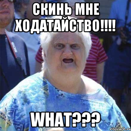 Скинь мне ходатайство!!!! WHAT???, Мем Шта (Бабка wat)