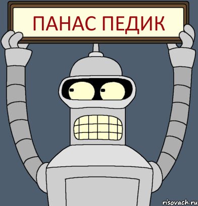 Панас педик, Комикс Бендер с плакатом