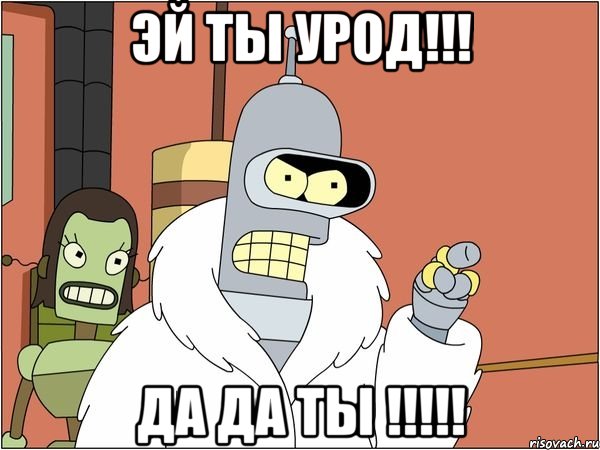 Эй ты урод!!! Да да ты !!!!!, Мем Бендер