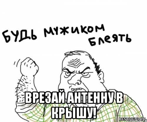 врезай антенну в крышу!, Мем блять