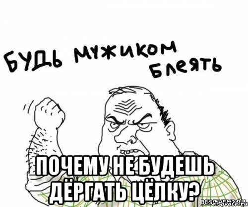  почему не будешь дёргать цёлку?, Мем блять